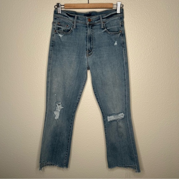 Mother Insider Crop Step Fray jeans Chatterbox - Picture 1 of 16
